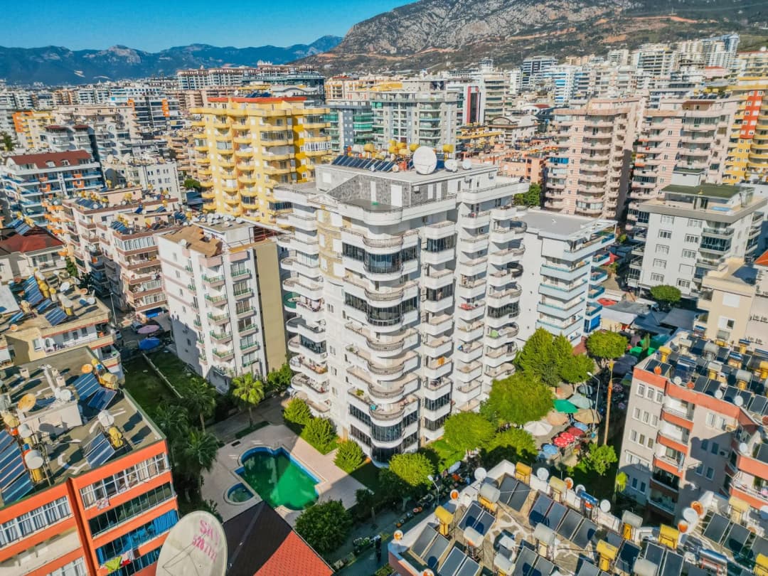 Mahmutlar Cebeci̇ler 9 Residence Zu Verkaufen 2+1 120 M² Voll Möbliert 400 M Zum Meer Luxuswohnung | Alanya Investitionsmöglichkeit