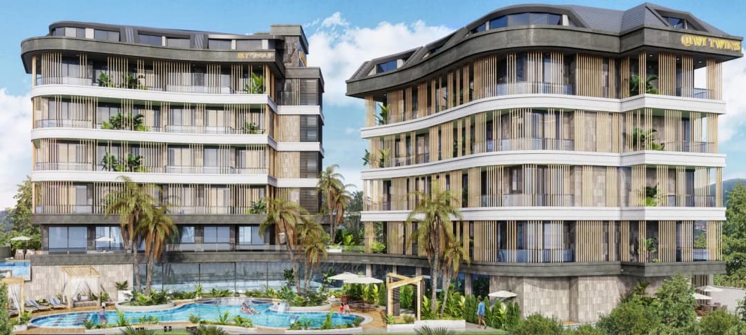 Apartment For Sale In Alanya | Qiwi Twins – Modern 2+1 Residence Eligible For Turkish Citizenship