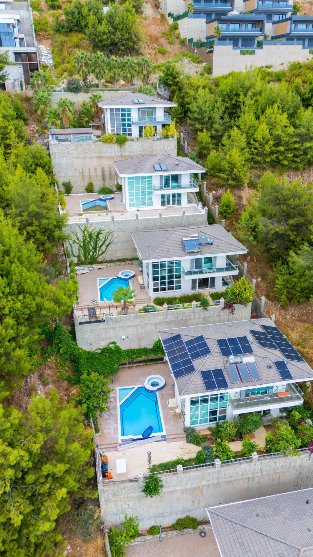 Luksuzna Müstakil Vila Sa Privatnim Bazenom I Panoramskim Pogledom Na More U Alanya Tepe White Villas