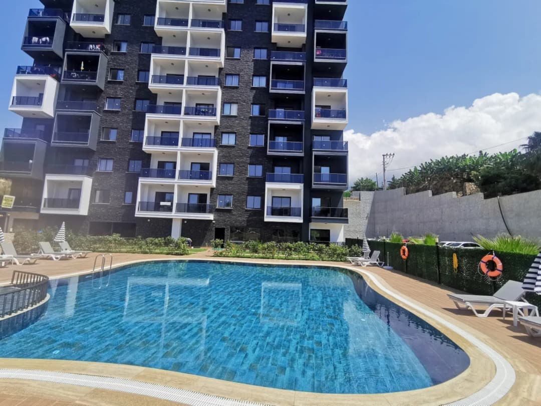 Furnished 1+1 Apartment For Sale In Mydom 2 Residence, Mahmutlar – Pool Complex