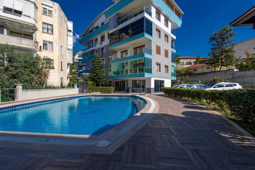 3+1 Separate Kitchen Apartment In Alanya Hasbahçe Saray Park Site Eligible For Residence And Citizenship