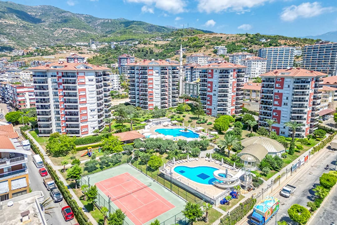 Квартира 1+1 В Alanya Park Residence | Вид На Море И Крепость | Подходит Под Внж