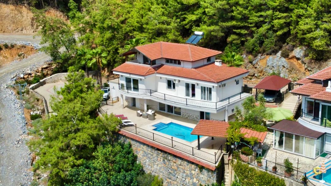 Продается Роскошная Вилла 4+2 Площадью 375 М² С Видом На Море И Бассейн В Чыплаклы, Аланья