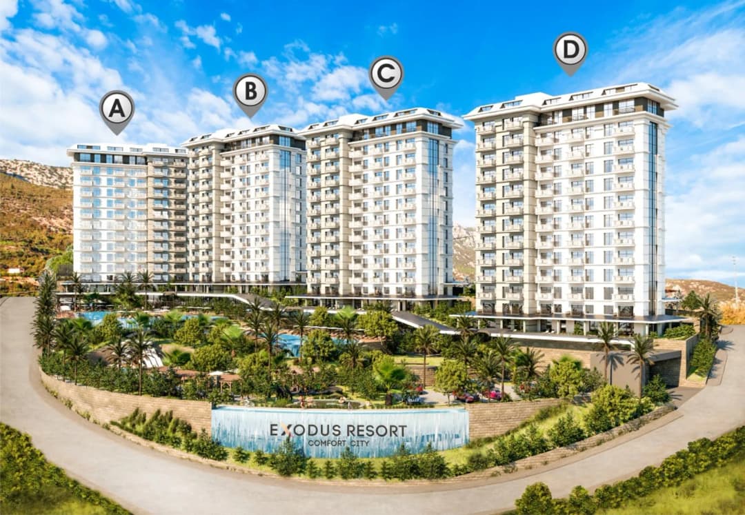 Mahmutlar Prodaja 2+1 Stan | Exodus Resort Comfort City | Luks Rezidencija S Pogledom Na More | Alanya