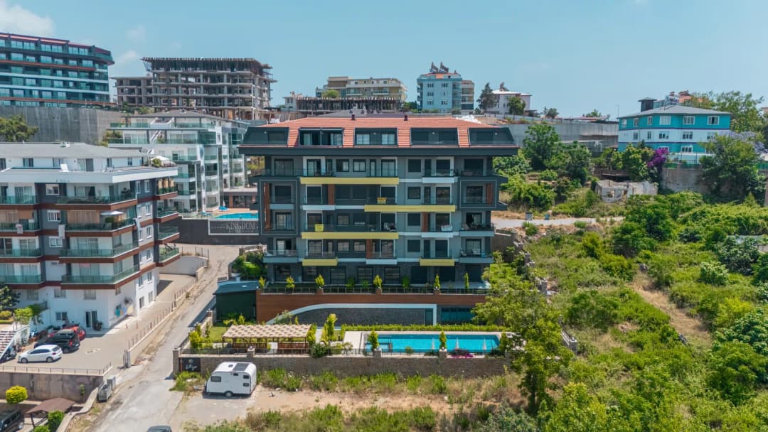 Kestel Elisia Residence 2+1 Full Eşyalı Deniz Ve Havuz Manzaralı Satılık Daire