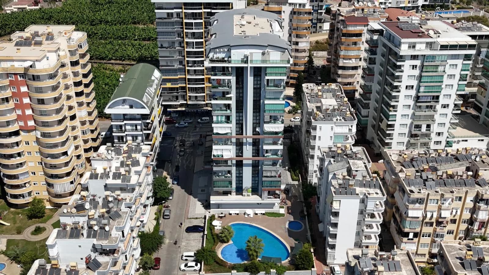Mahmutlar Full-Activity Family 2 Residence Sea and City View Furnished 2+1 Apartment