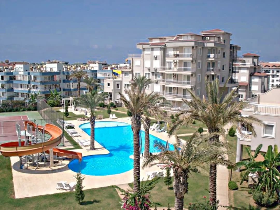 Helios Residence Cikcilli 1+1 Möblierte Wohnung – 800 Meter Zum Meer, Aktivitätsreicher Komplex