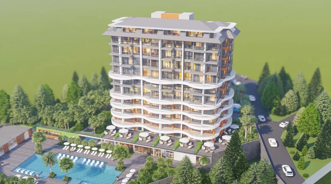 Alanya Demirtaş Full Aktiviteli Kavi Skyland Sıtesınde Denıze Yakın 1+1 Daire