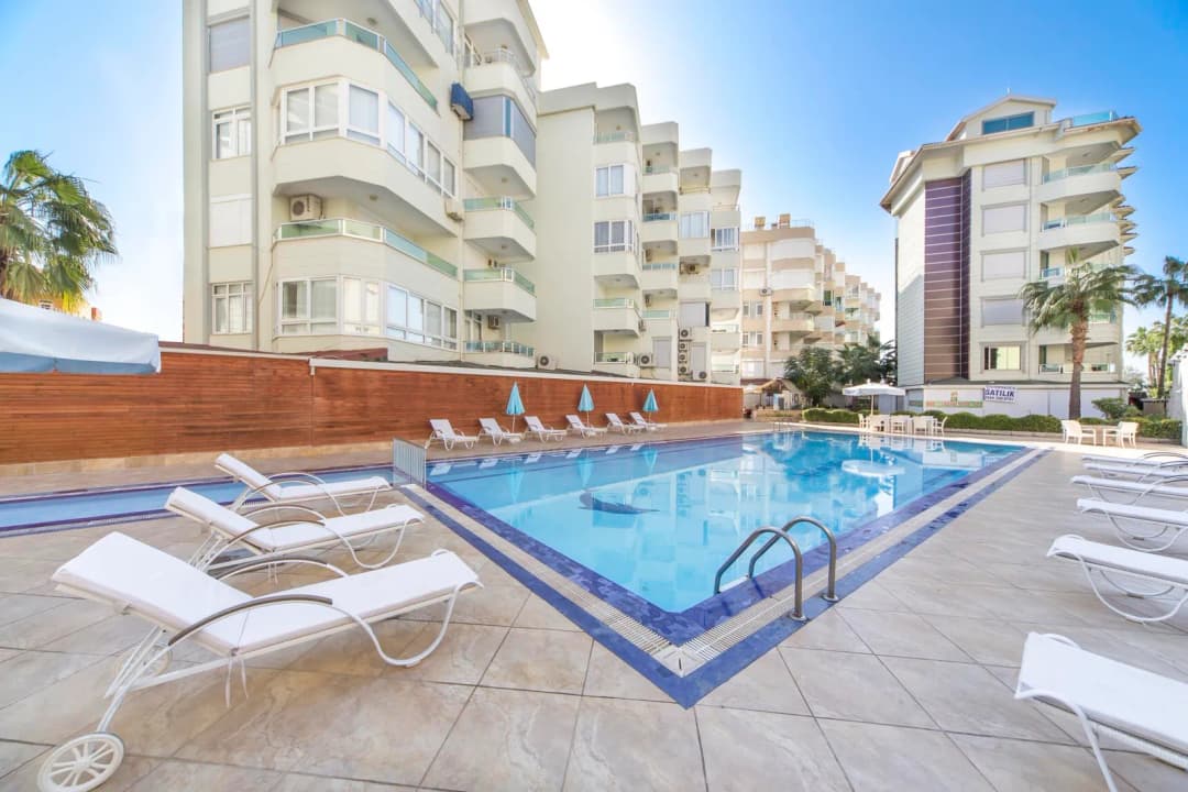Alanya Obagöl – 50 Meter Zum Meer, Begonia Residence Mit Pool, 2+1 Möblierte Wohnung Geeignet Zum Wohnen