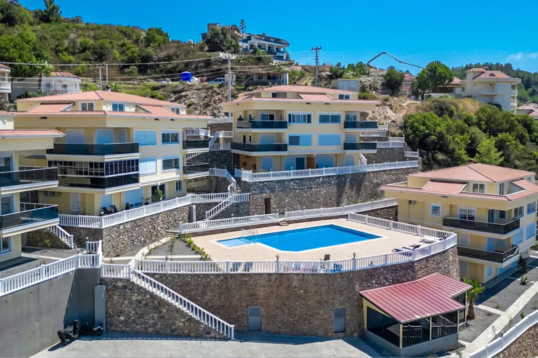 Kargıcak Sea View 3 Panorama - Sea View Fully Furnished Brand New 3+2 Garden Duplex