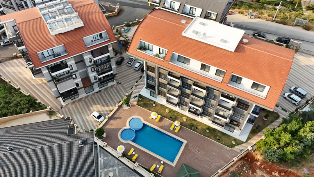 Новый 1+1 50 М² Квартира В Оба Каракочалы | Комплекс С Бассейном