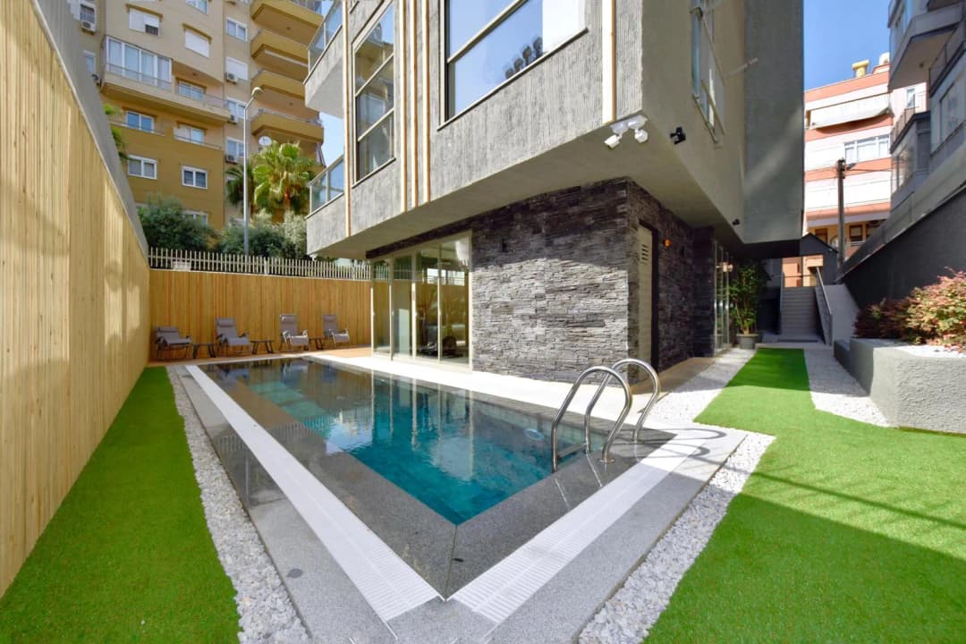 Alanya Saray Neighborhood 2+1 Smart Apartment | Cleopatra Smart 23 | Near The Beach, With Pool And Modern Design