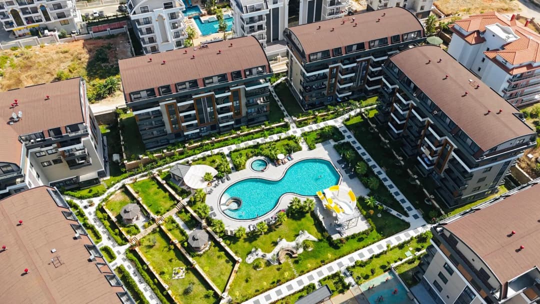 Продается 1+1 Квартира В Oba Kavi Dreams | Без Мебели | Комплекс С Бассейном | В 850 М От Моря