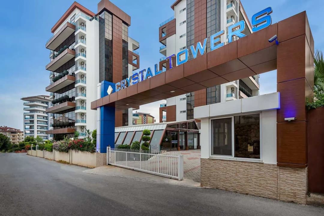 Alanya Cikcilli Crystal Towers 1+1 İkamete Uygun Daire – Denize Yakın, Full Eşyalı