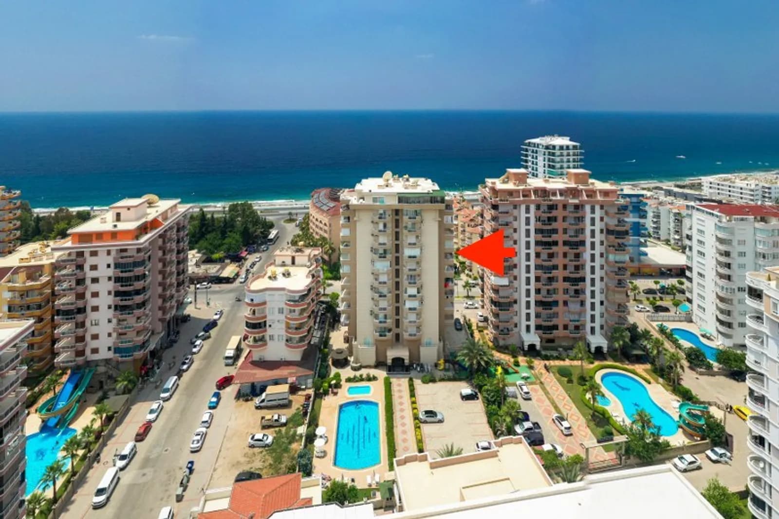 2+1 Apartment for Sale in Alanya Mahmutlar – Yenisey 1, 100m from the Sea