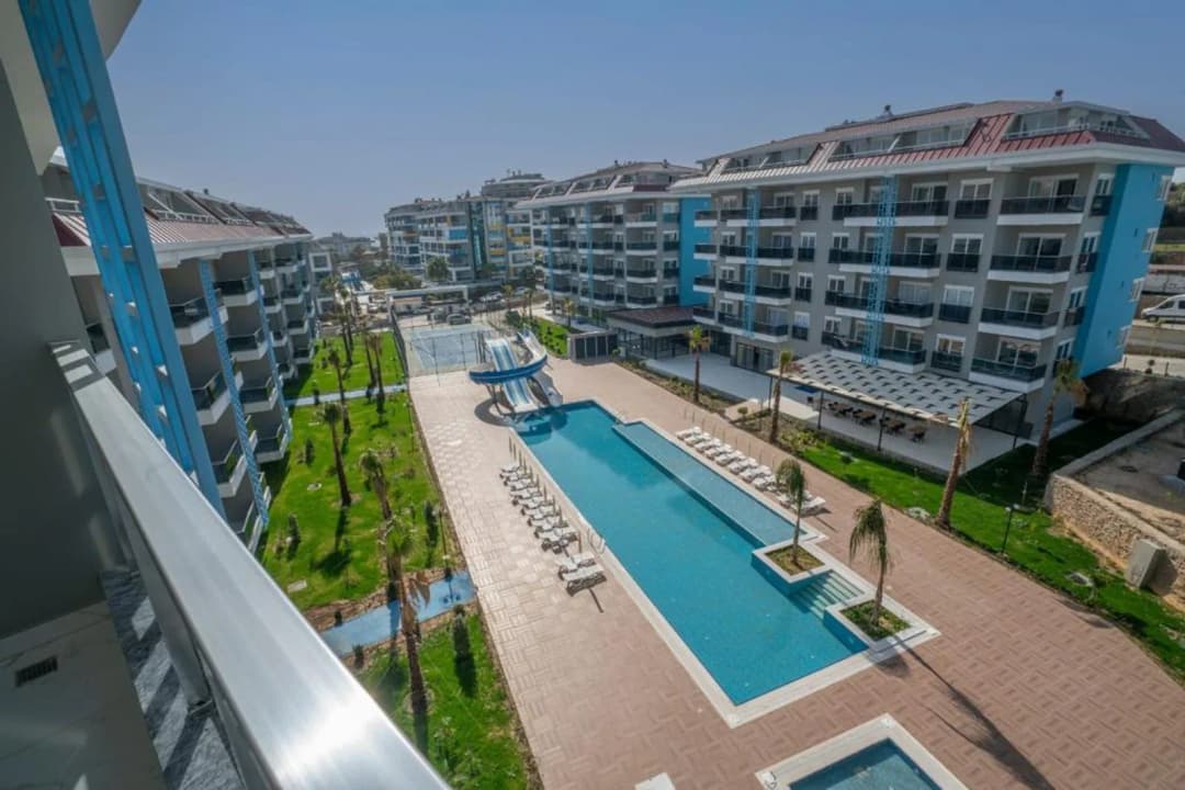 Меблированная 2+1 Дуплекс Квартира В Calypso Residence, Алания Кестель – 200 М До Моря С Видом На Море И С Полной Инфраструктурой