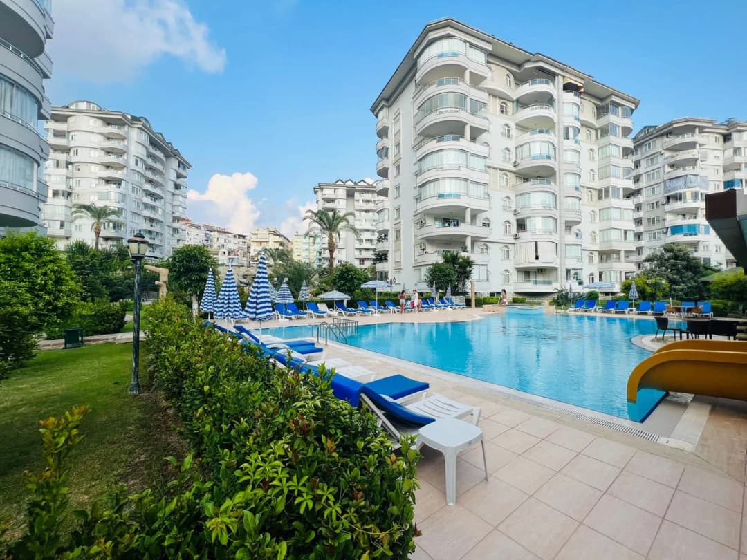 Meerblick 2+1 Wohnung Voll Möbliert Zum Verkauf Im Voll Ausgestatteten Orange Banana Komplex In Alanya Cikcilli