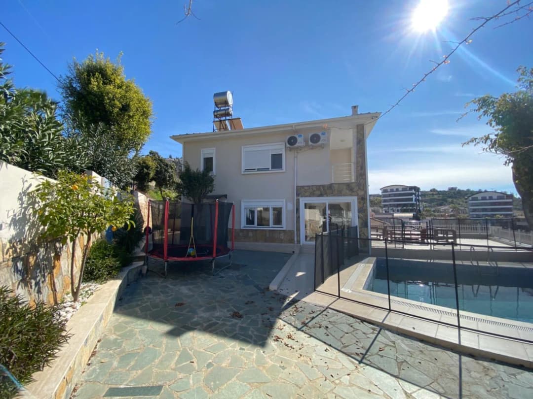 Alanya Kargıcak Satılık Luks Vila | 3+1 Dupleks, Özel Havuzlu, Deniz Manzaralı, Tam Eşyalı