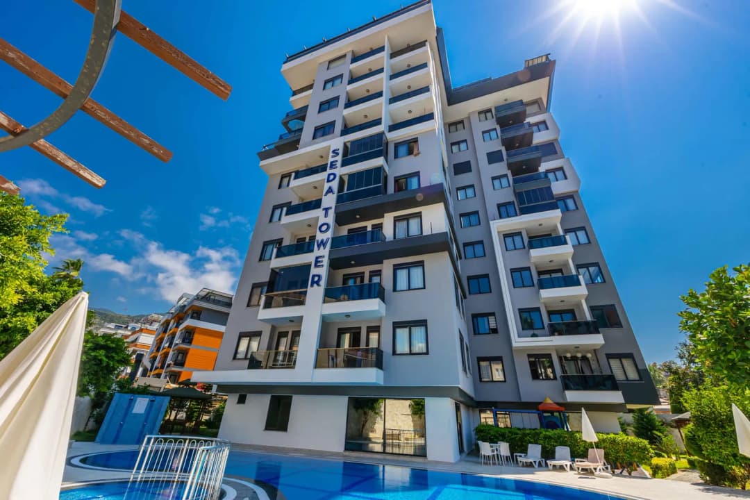 Seda Tower 2+1 Apartment For Sale In Alanya | Separate Kitchen | Eligible For Residence And Citizenship