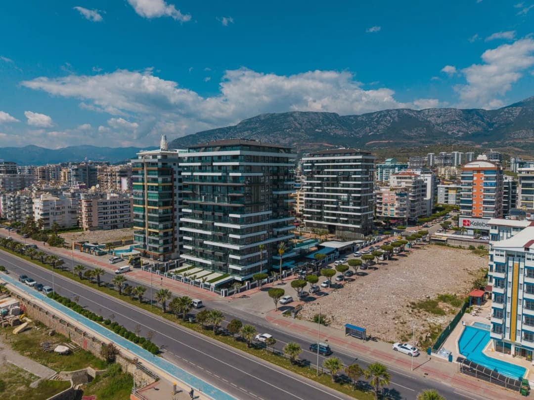 Alanya Mahmutlar Sonas Prime'da Denize Sıfır Deniz Manzaralı Satılık 1+1 Daire