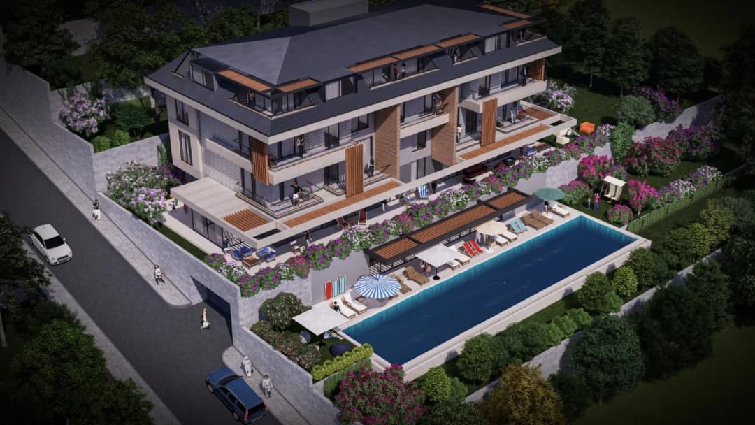 Royal Crown Alanya – Bektaş’ta Deniz Manzaralı Satılık 2+1, 3+1 Ve 4+1 Daireler
