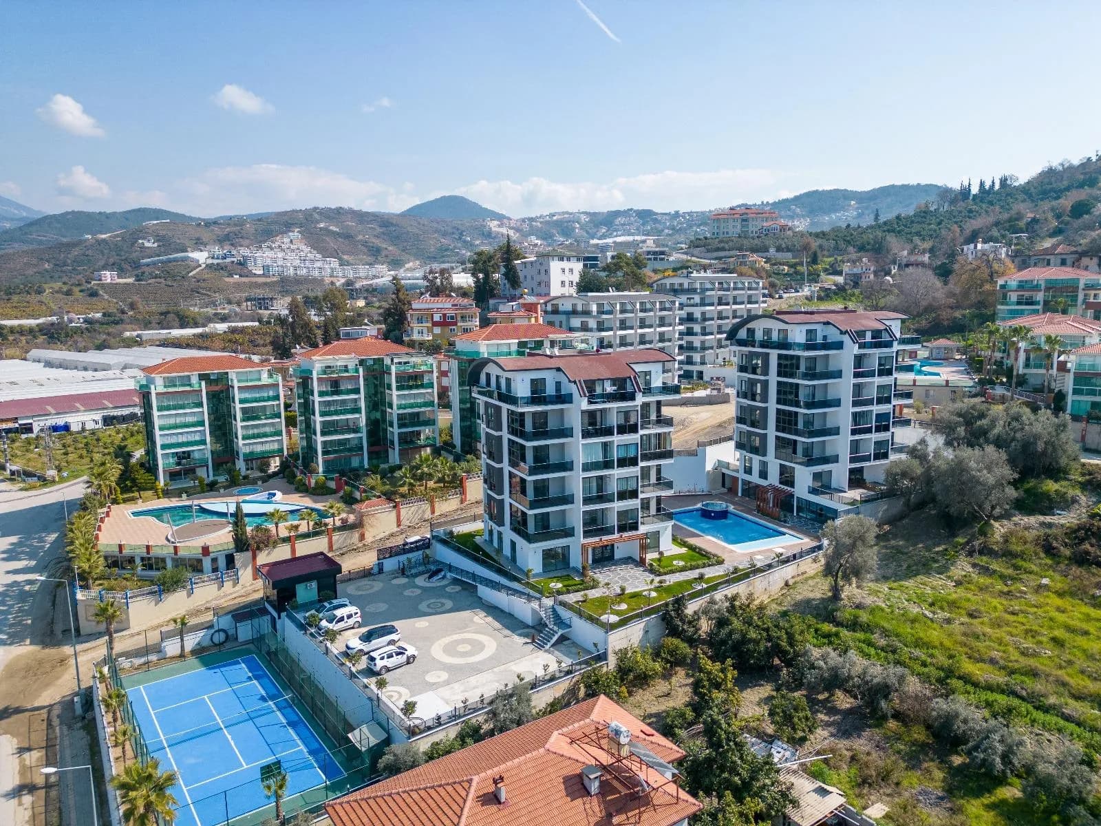 Komplett möblierte 2+1 Wohnung im Royal Park Boutique mit voller Ausstattung in Alanya Kargıcak
