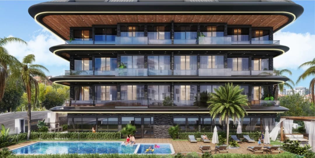 Alanya Büyük Hasbahçe Satılık 1+1, 2+1, 3+1 Lüks Daireler – Milano Vıp Residence 2