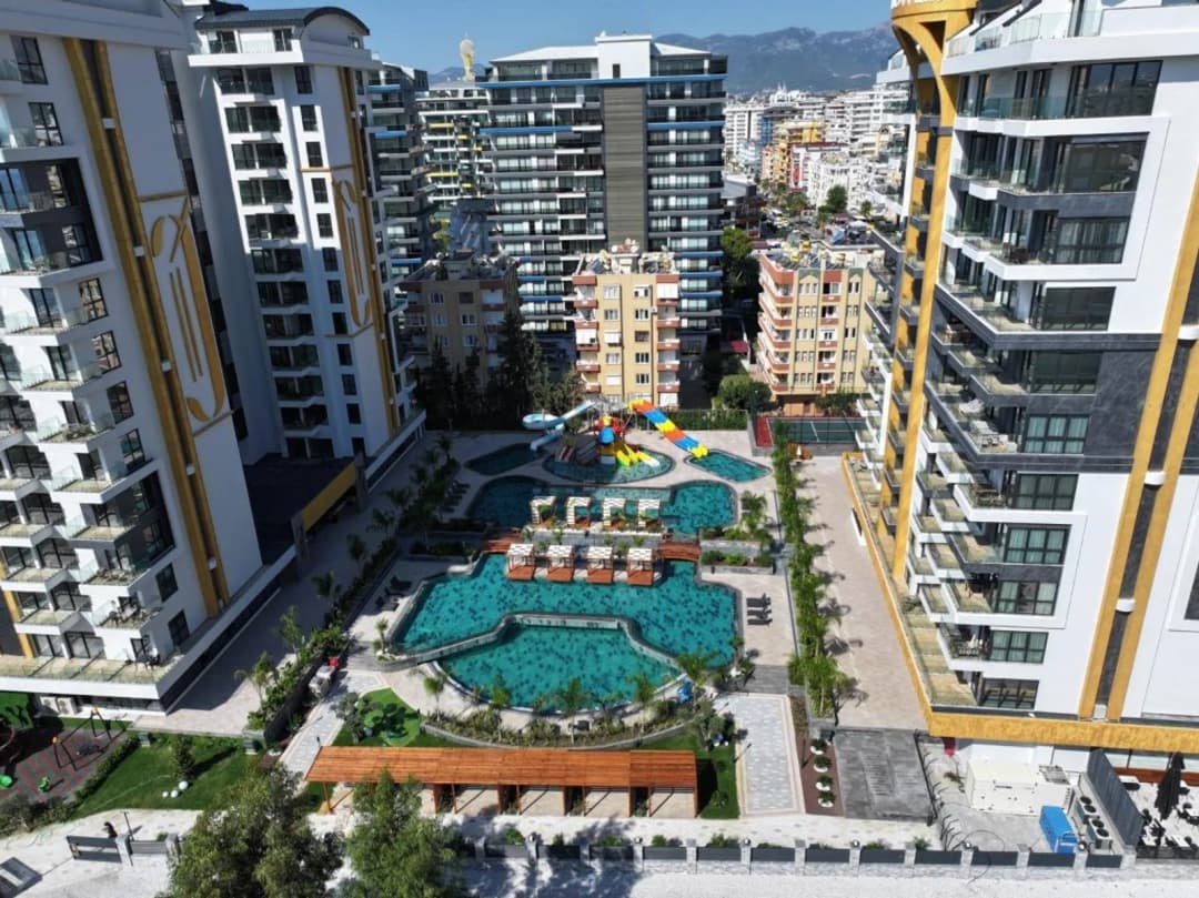 Mahmutlar For Sale 1+1 Apartment | Cebeci Towers, Private Beach & Sea View