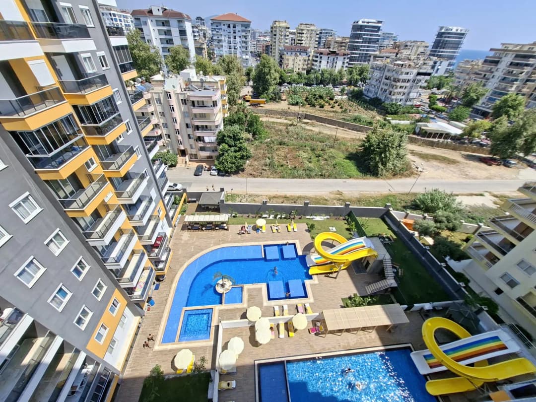 2+1 Fully Furnished Apartment For Sale 150 Meters From The Sea In Mahmutlar Novita Delux