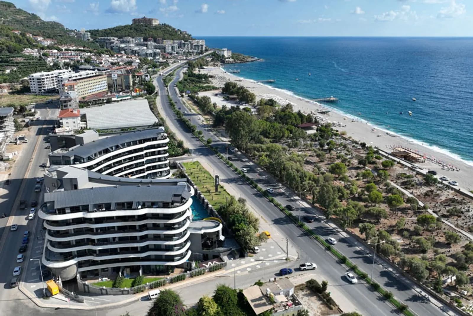 Via Mar Residence Kargıcak Prodaja 1+1 Stan | 100 m do Plaže | Potpuno Namješten Luksuzni Stan Alanya