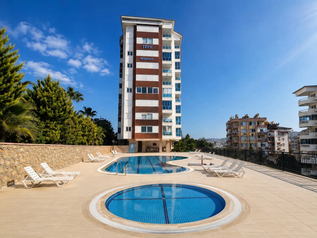 Alanya Tosmur Tepe Residence’ta Satılık Eşyalı 1+1 Daire | İkamet Ve Vatandaşlığa Uygun