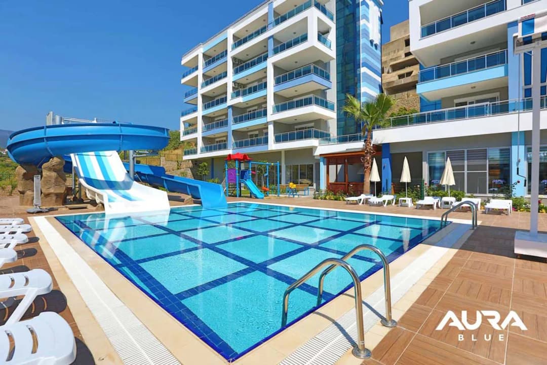 Luks 200 M² Duplex Stan Na Prodaju U Alanya Kestel Aura Blue | Pogled Na More | Potpuno Namješten | Pogodno Za Tursko Državljanstvo