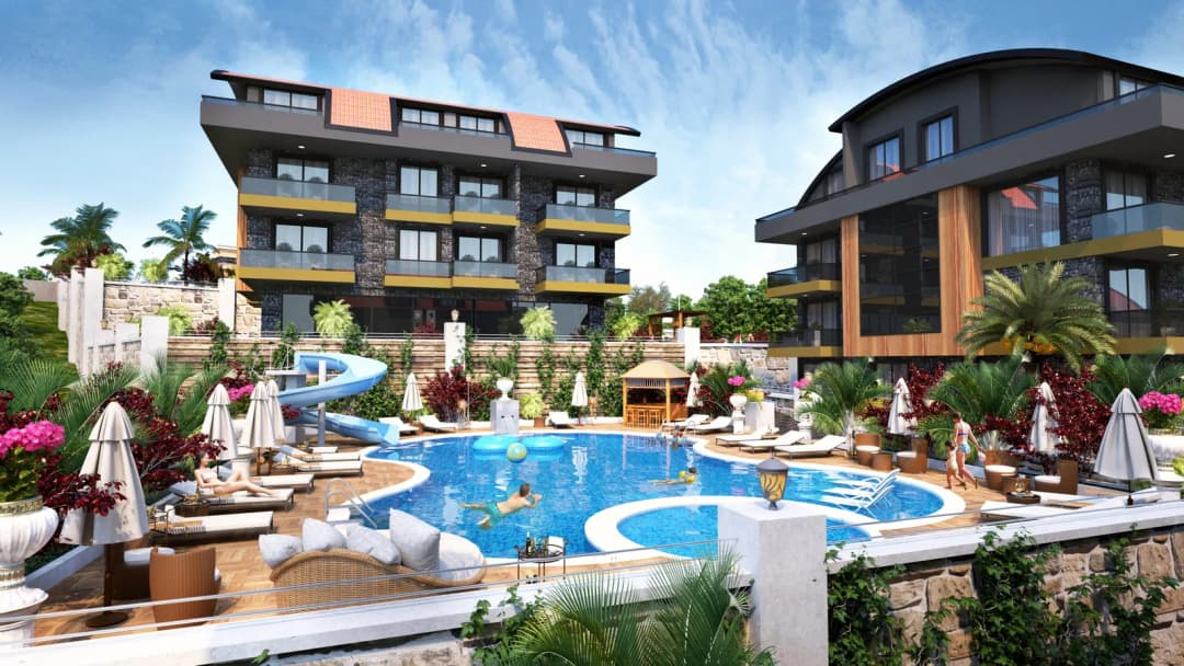 Alanya Hasbahçe’de Onur Garden Sitesinde 2+1 115 M² Dubleks Daire