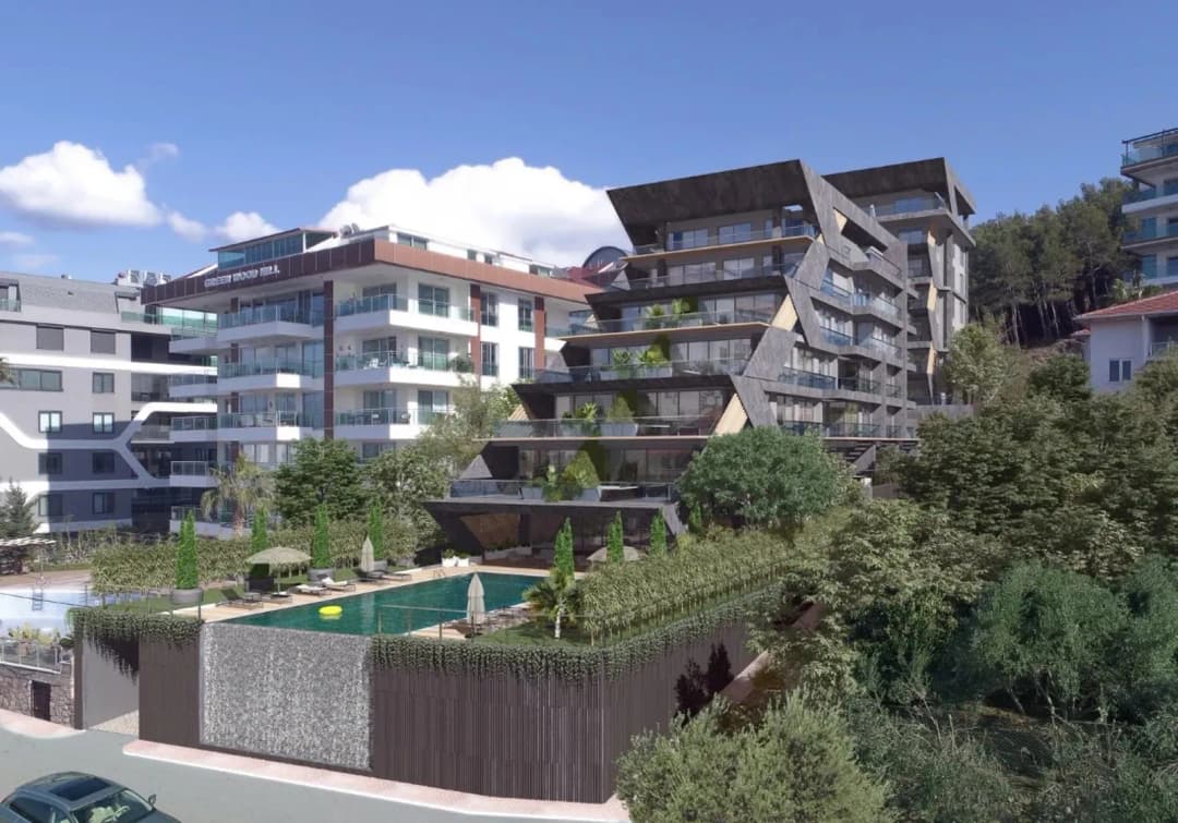 Seafront 2+1 Apartment For Sale In Alanya Kargıcak Via Konsept